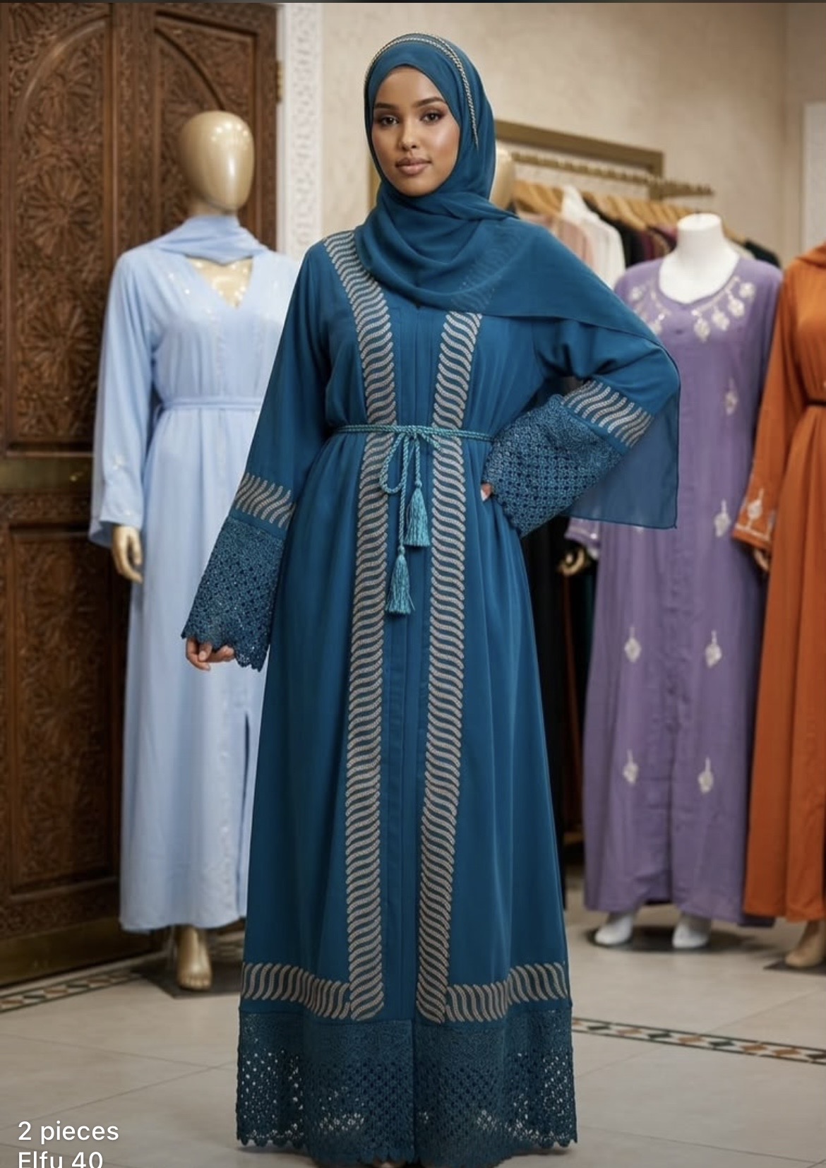 2pc abaya