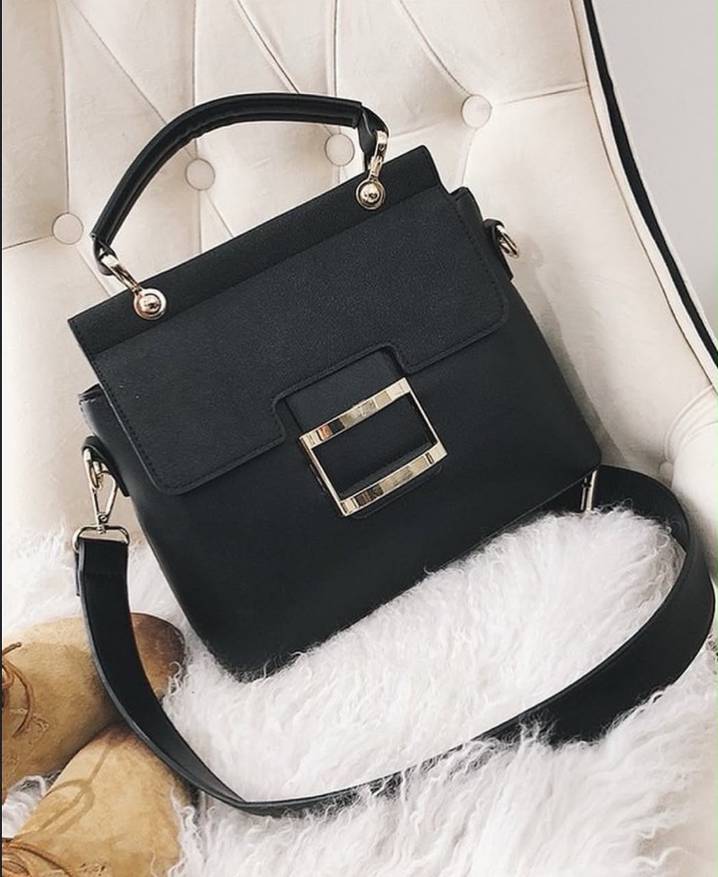 black crossbody bag