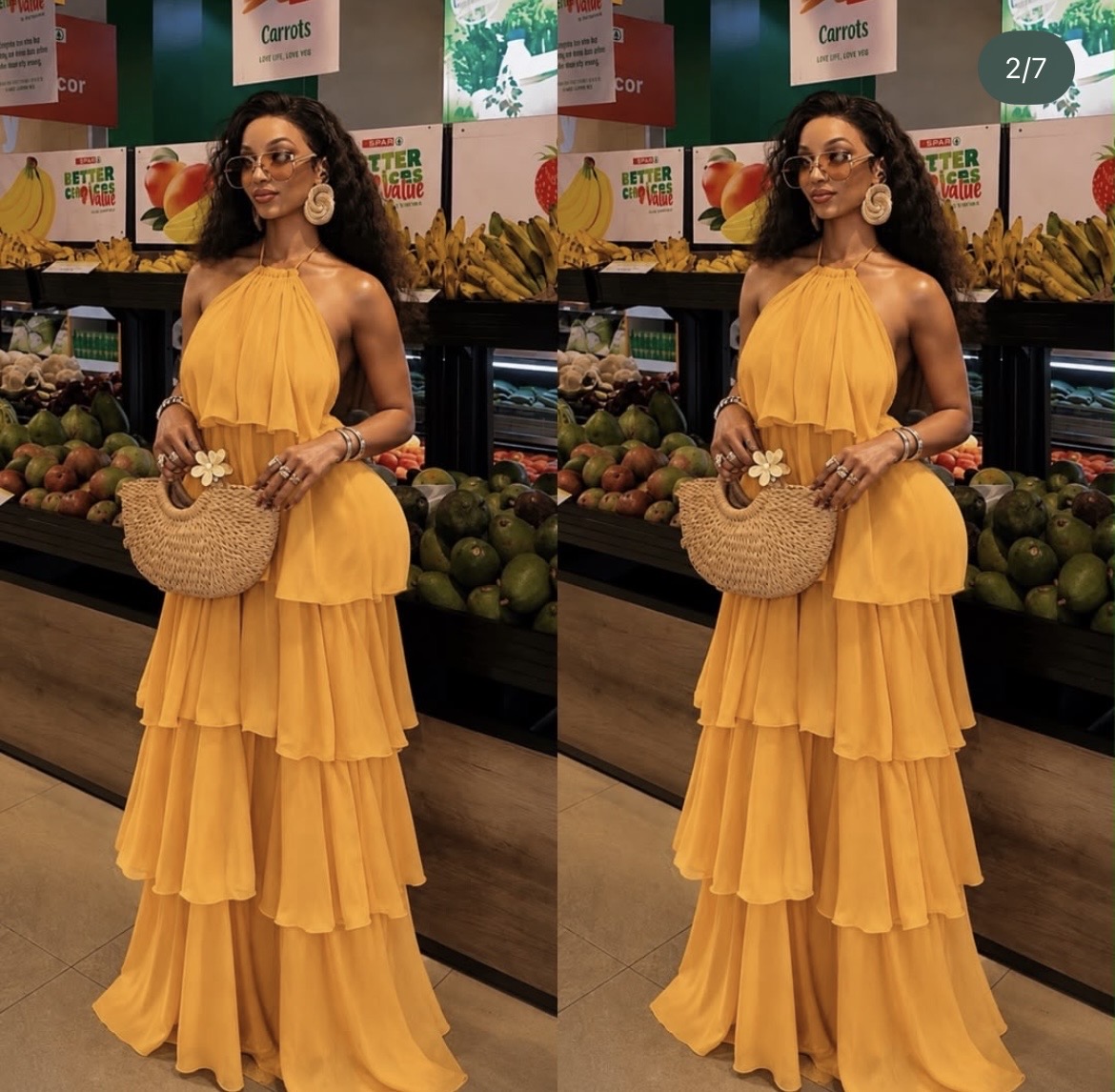 layered maxi dress