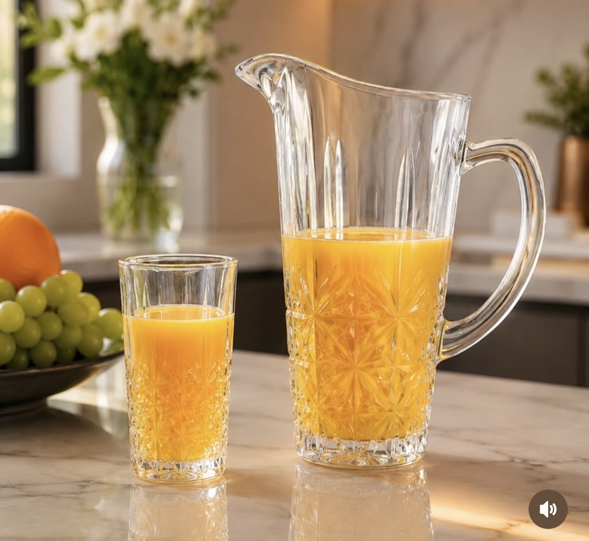 jug and glass