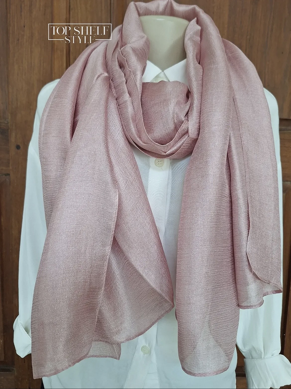 gloss linen scarf